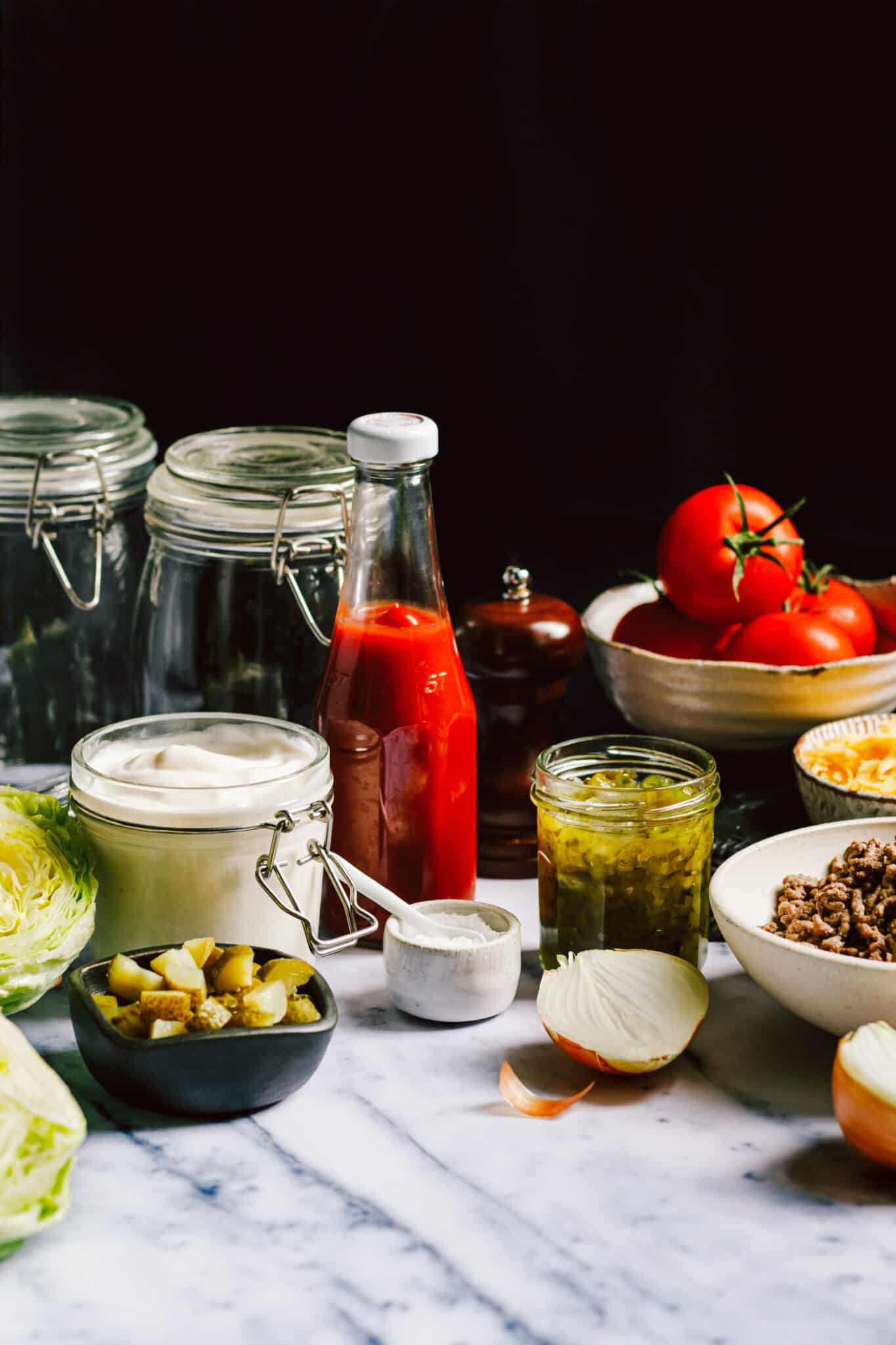 Big Mac Salad Jars Kalejunkie