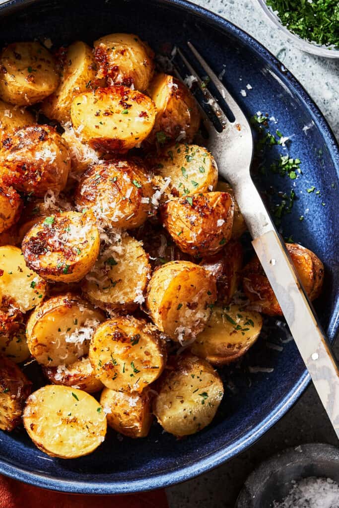 Viral TikTok Crispy Parmesan Potatoes Kalejunkie