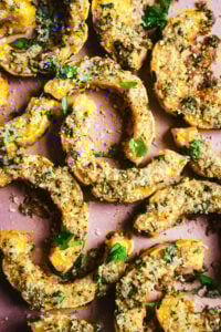 Parmesan Crusted Delicata Squash