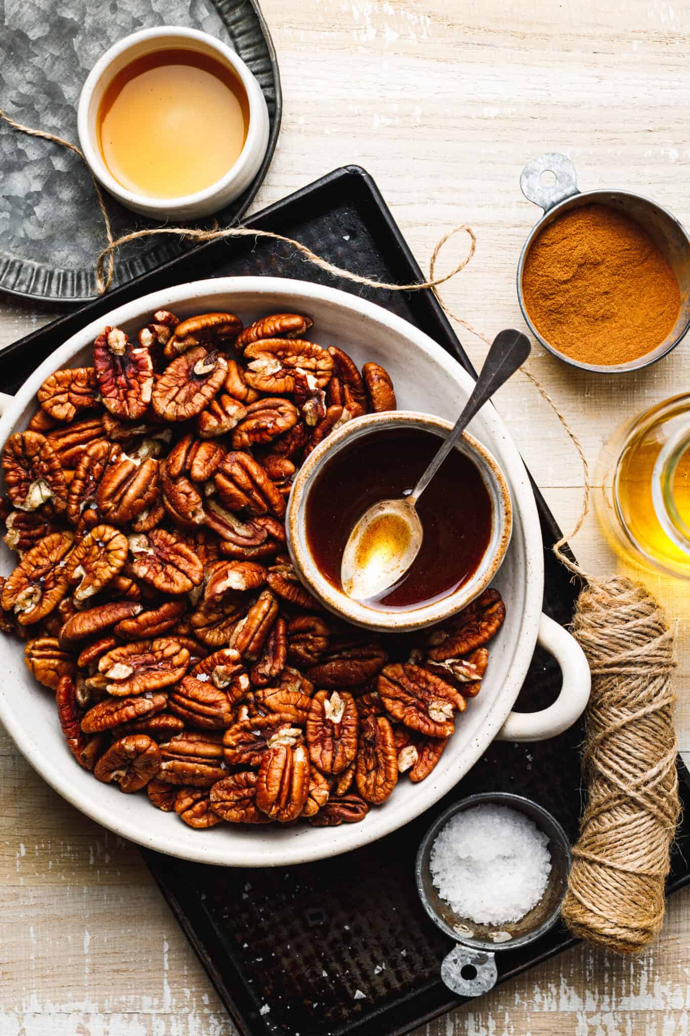 Bourbon Maple Candied Pecans Kalejunkie