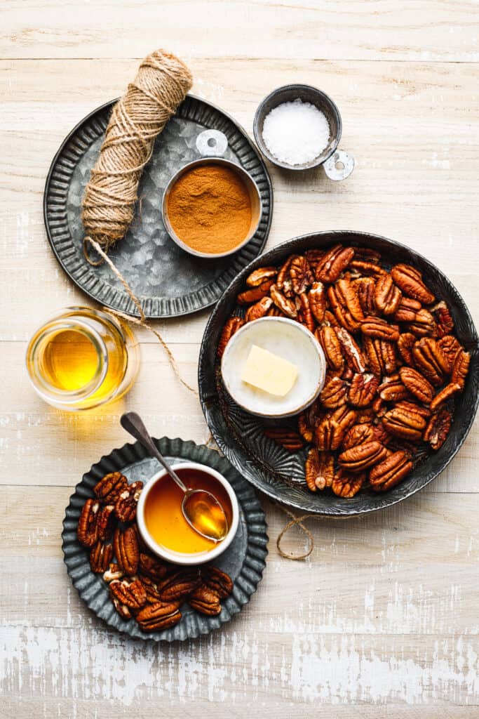 Bourbon Maple Candied Pecans Kalejunkie