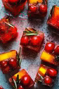 Holiday Pomegranate Ice Cubes