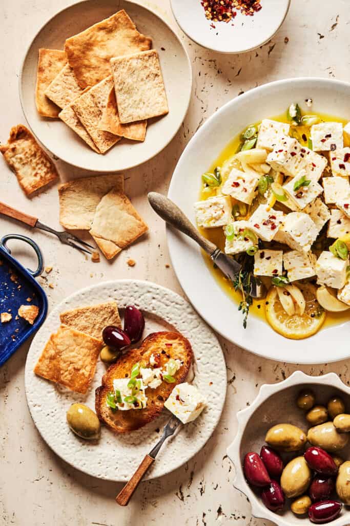 5Minute Marinated Feta Kalejunkie