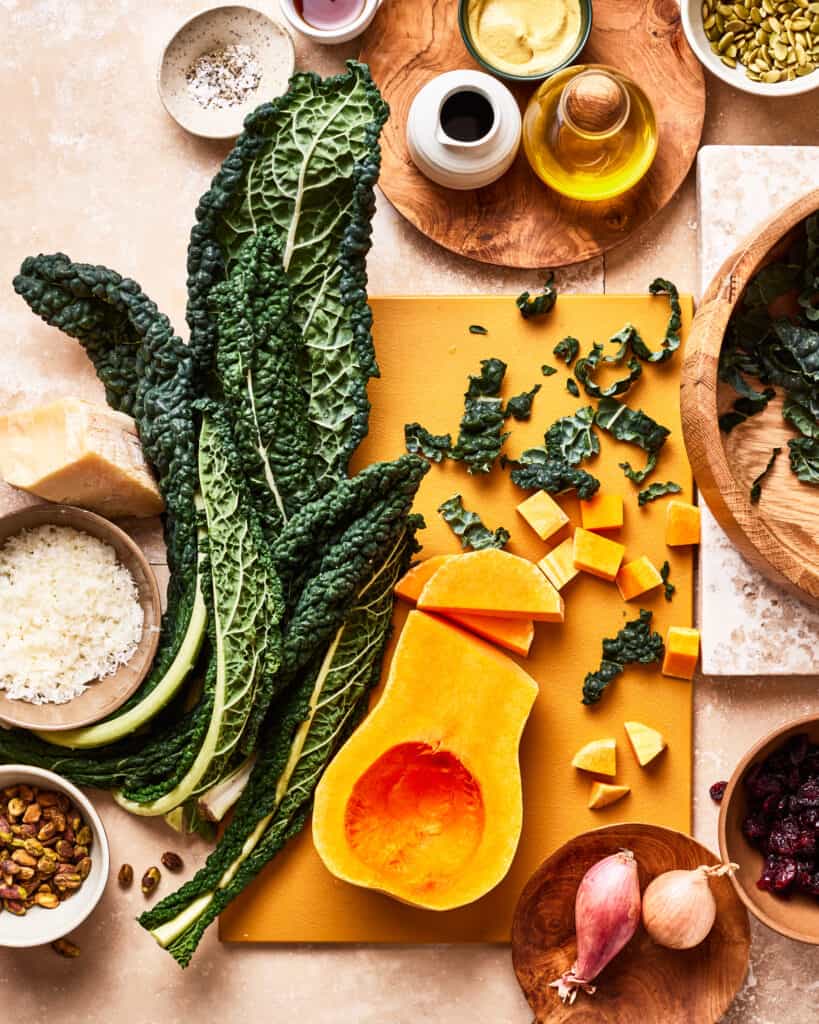 Hearty Kale Salad with Dijon Vinaigrette Kalejunkie