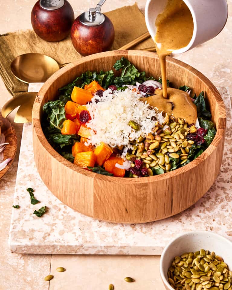 Hearty Kale Salad with Dijon Vinaigrette Kalejunkie