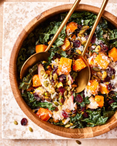 Hearty Kale Salad with Dijon Vinaigrette