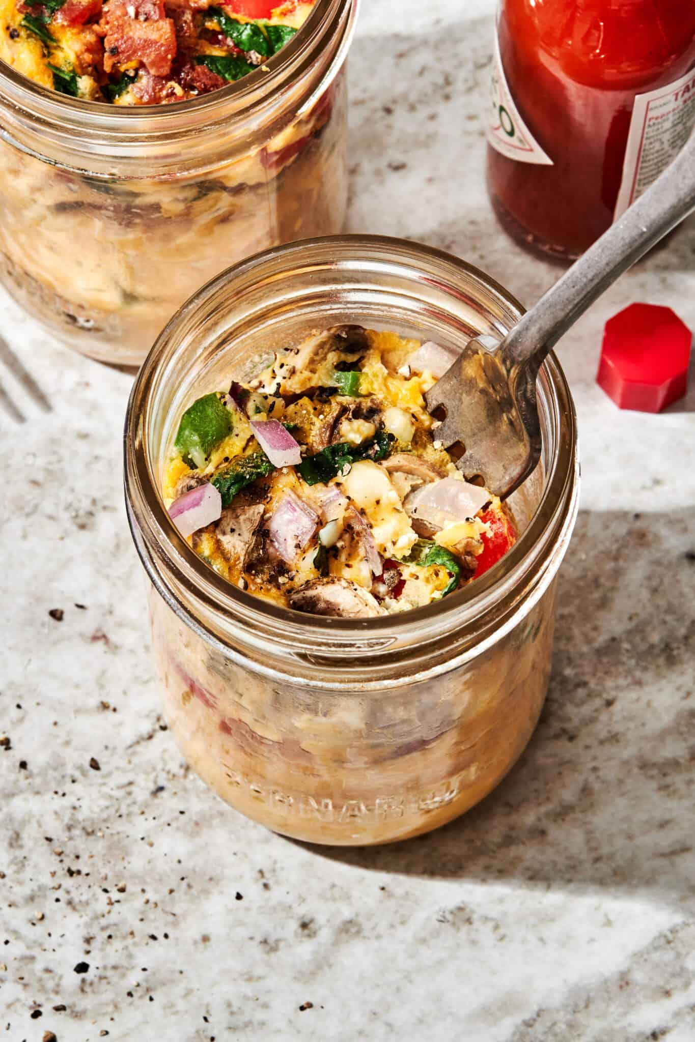 Meal Prep Mason Jar Omelettes Kalejunkie
