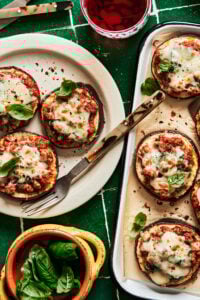Mini Eggplant Pizzas
