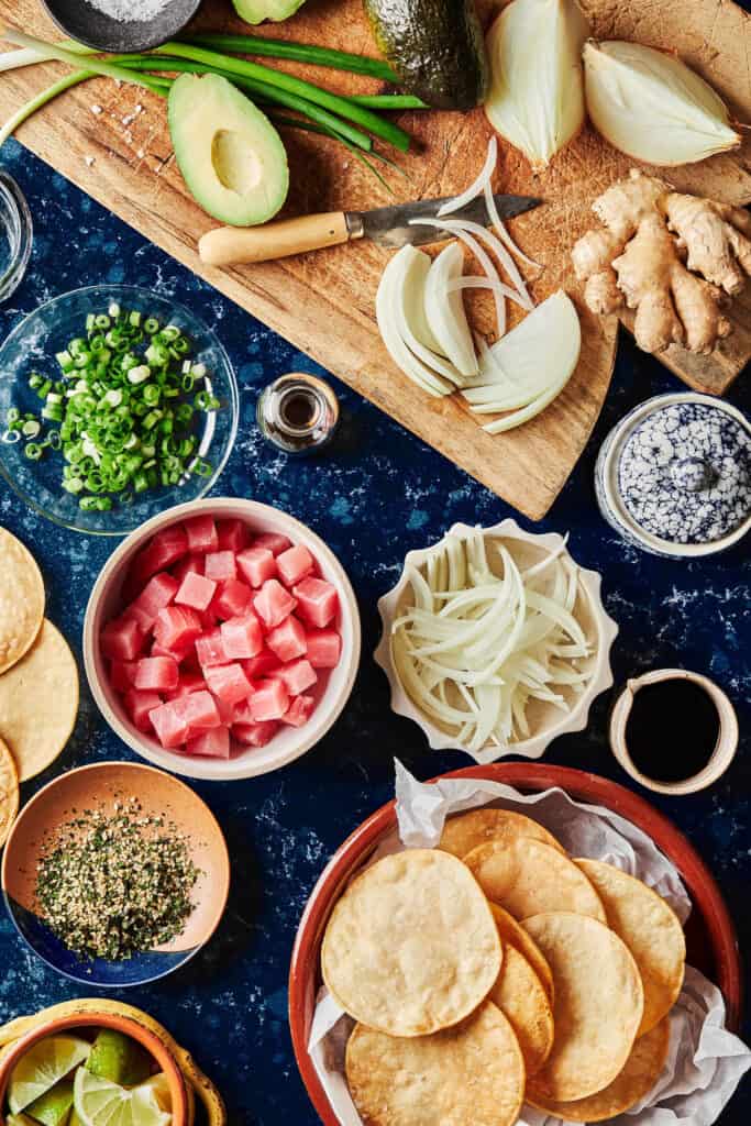 Ahi Tuna Tostadas Kalejunkie