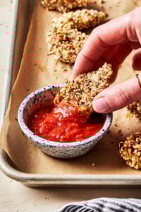 Oven Baked Crispy Parmesan Artichoke Hearts