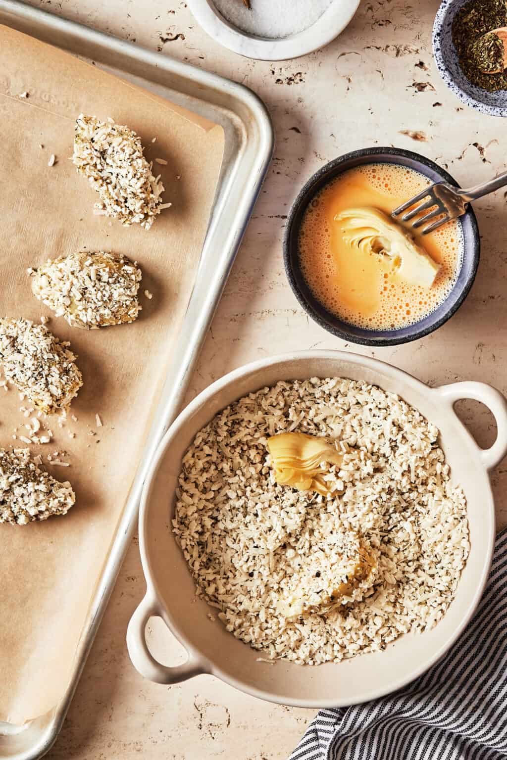 Oven Baked Crispy Parmesan Artichoke Hearts Kalejunkie