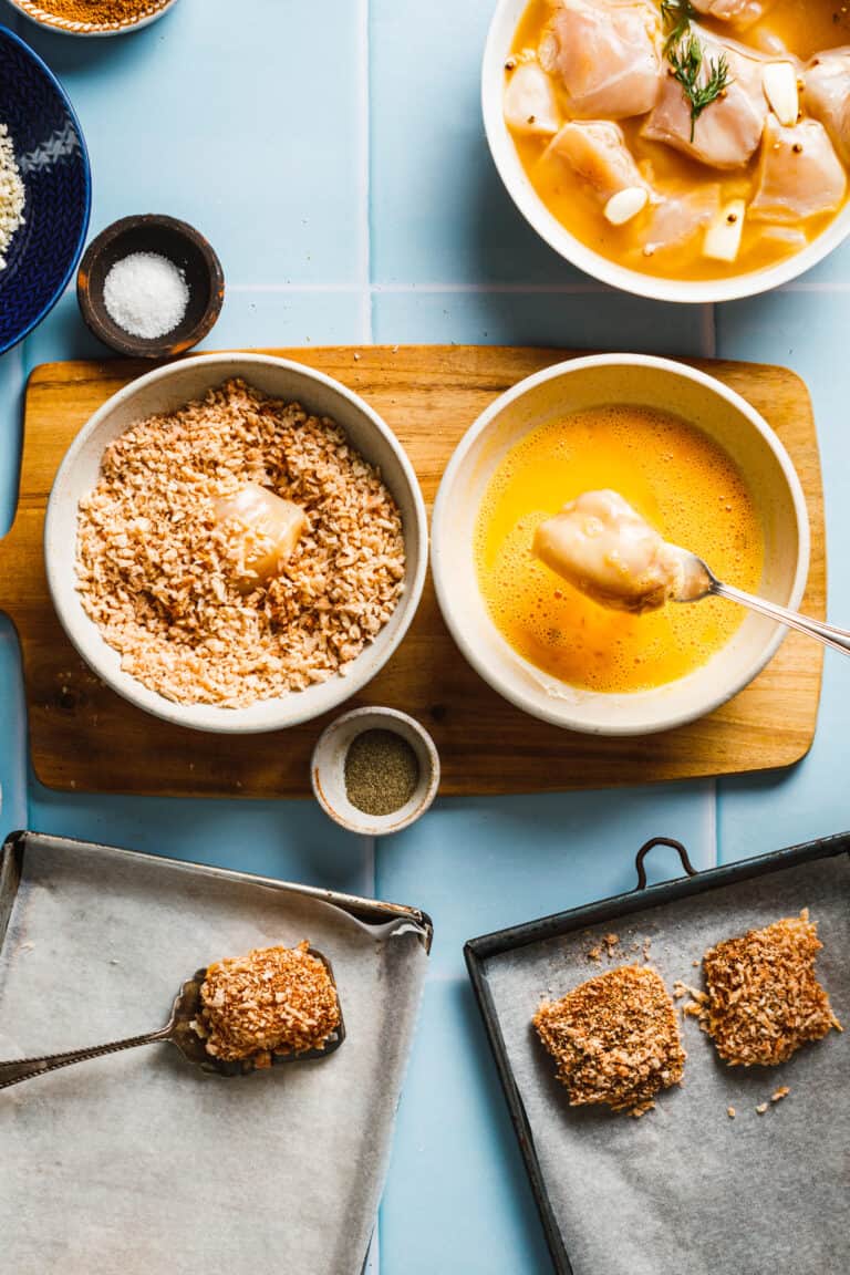 Oven Baked Dill Pickle Chicken Nuggets Kalejunkie