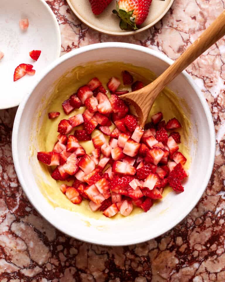 Simple Strawberry Muffins Kalejunkie