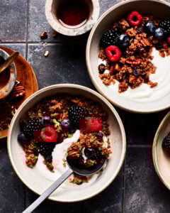 Cinnamon Toasted Pecan Breakfast Quinoa