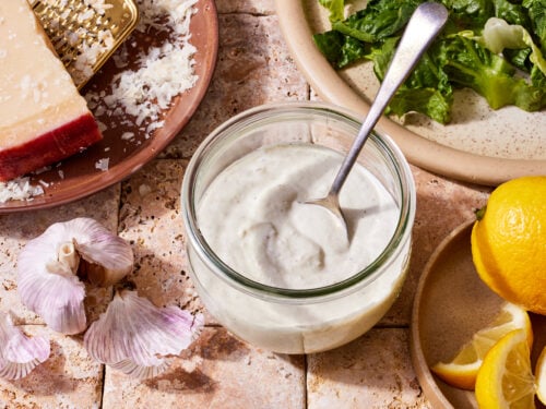 is caesar dressing healthy Healthy Greek Yogurt Caesar Salad Dressing Clean & Delicious