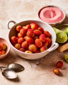 Sour Patch Strawberry Frozen Grapes