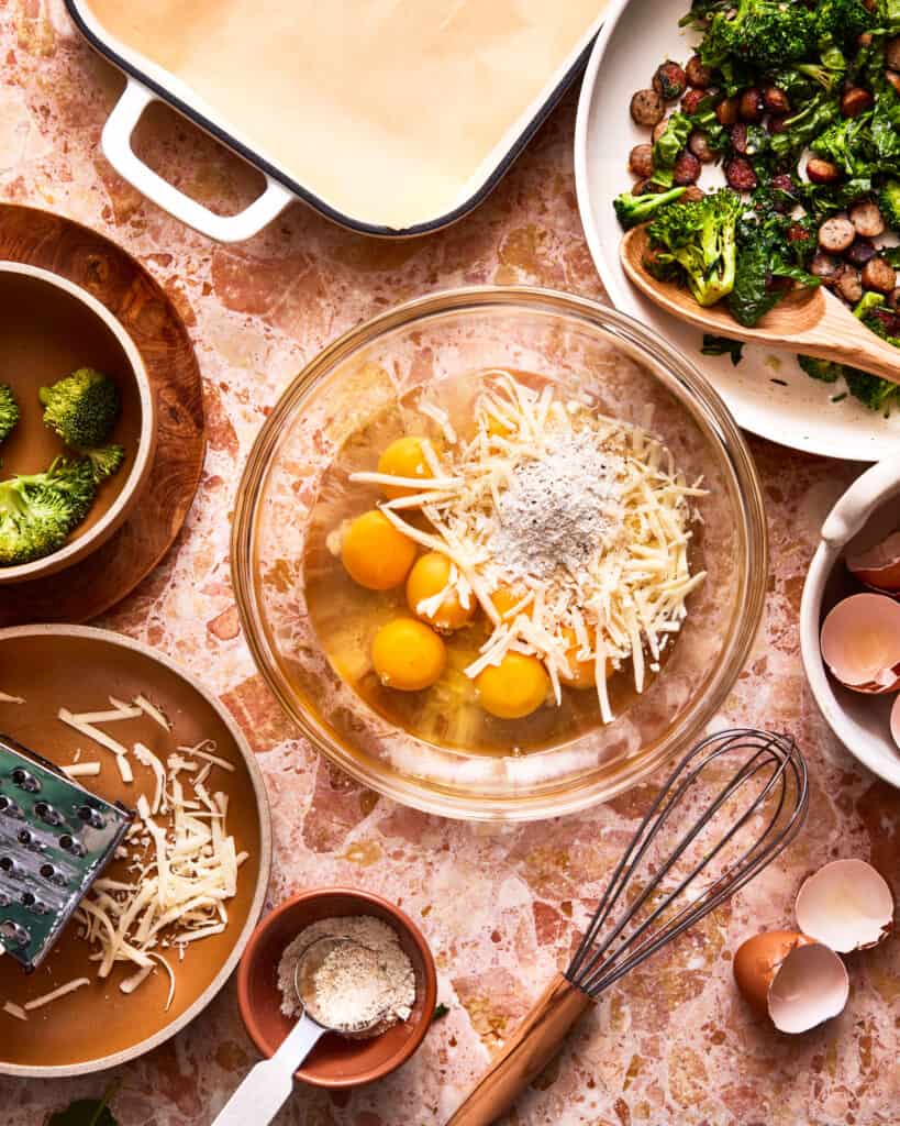 Easy High Protein Egg Broccoli Breakfast Bars Kalejunkie