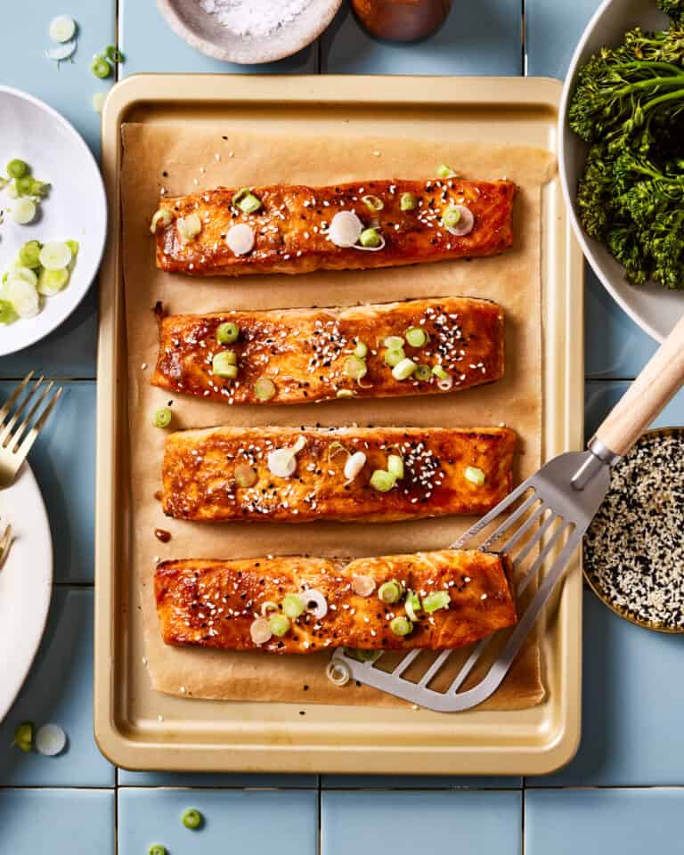 Easy 9 Minute Teriyaki Broiled Salmon Kalejunkie