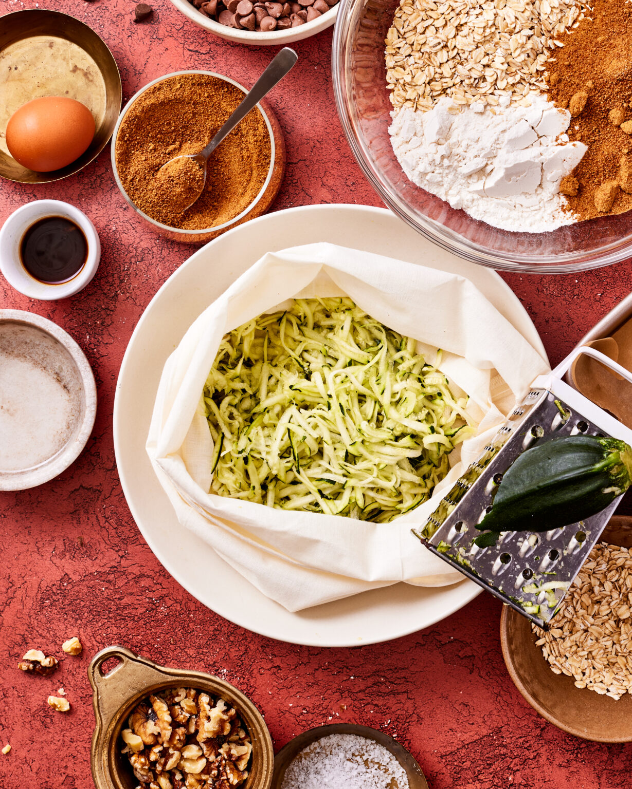 One Bowl Oatmeal Chocolate Chip Zucchini Bars Kalejunkie