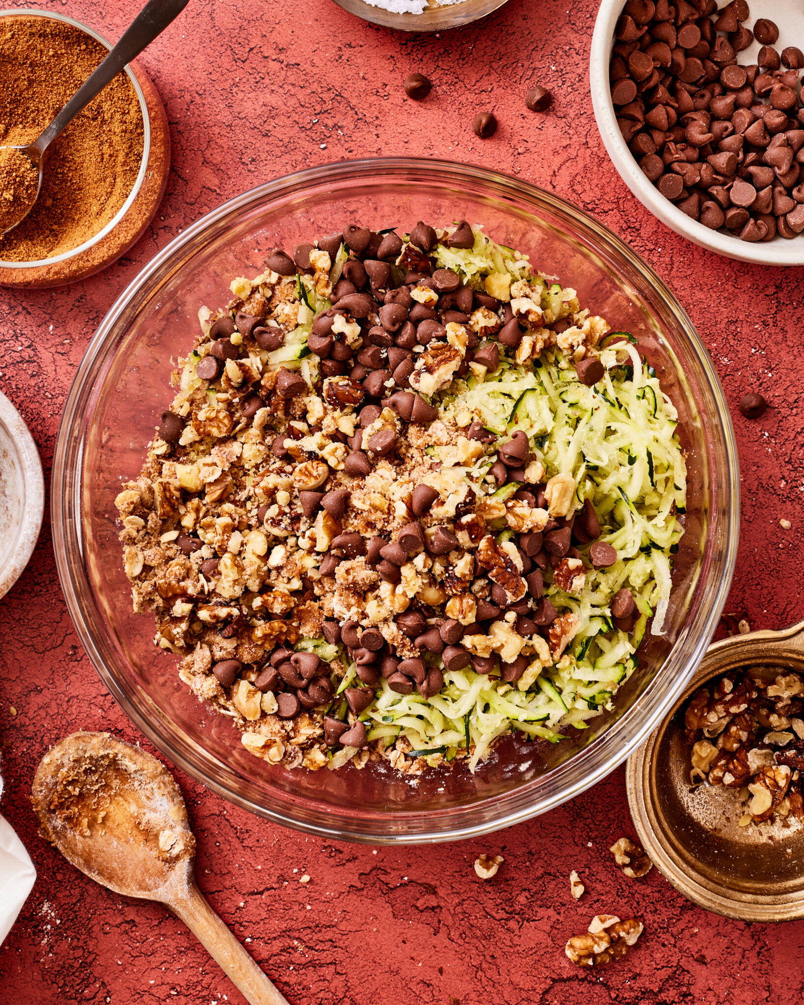 One Bowl Oatmeal Chocolate Chip Zucchini Bars Kalejunkie
