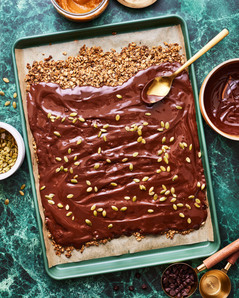 Copycat Trader Joe's Pumpkin Granola Bark Kalejunkie