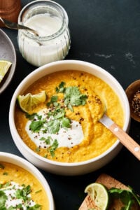 Gut-Healthy Cauliflower Pumpkin Lentil Soup