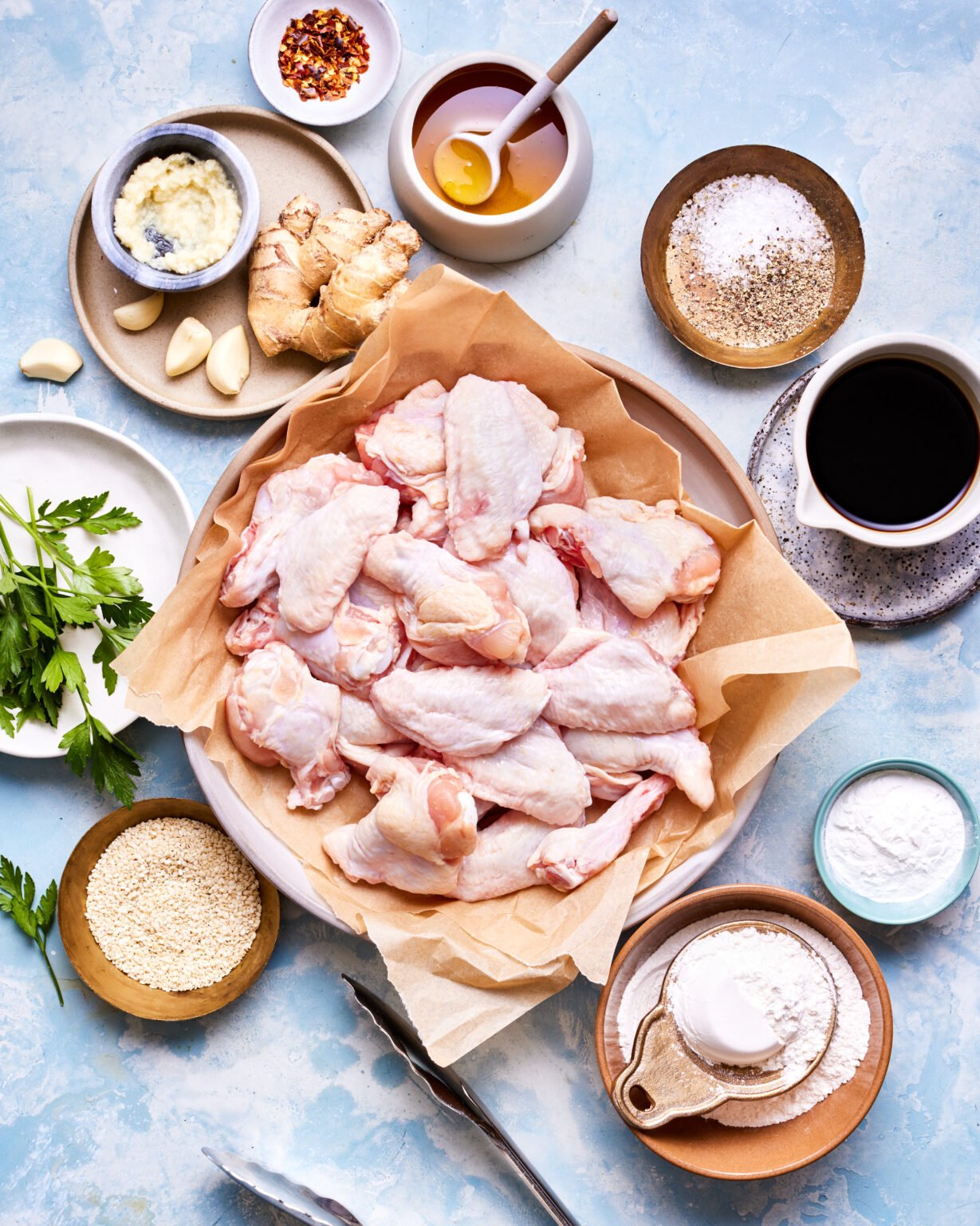 Oven Baked Sticky Honey Garlic Chicken Wings Kalejunkie