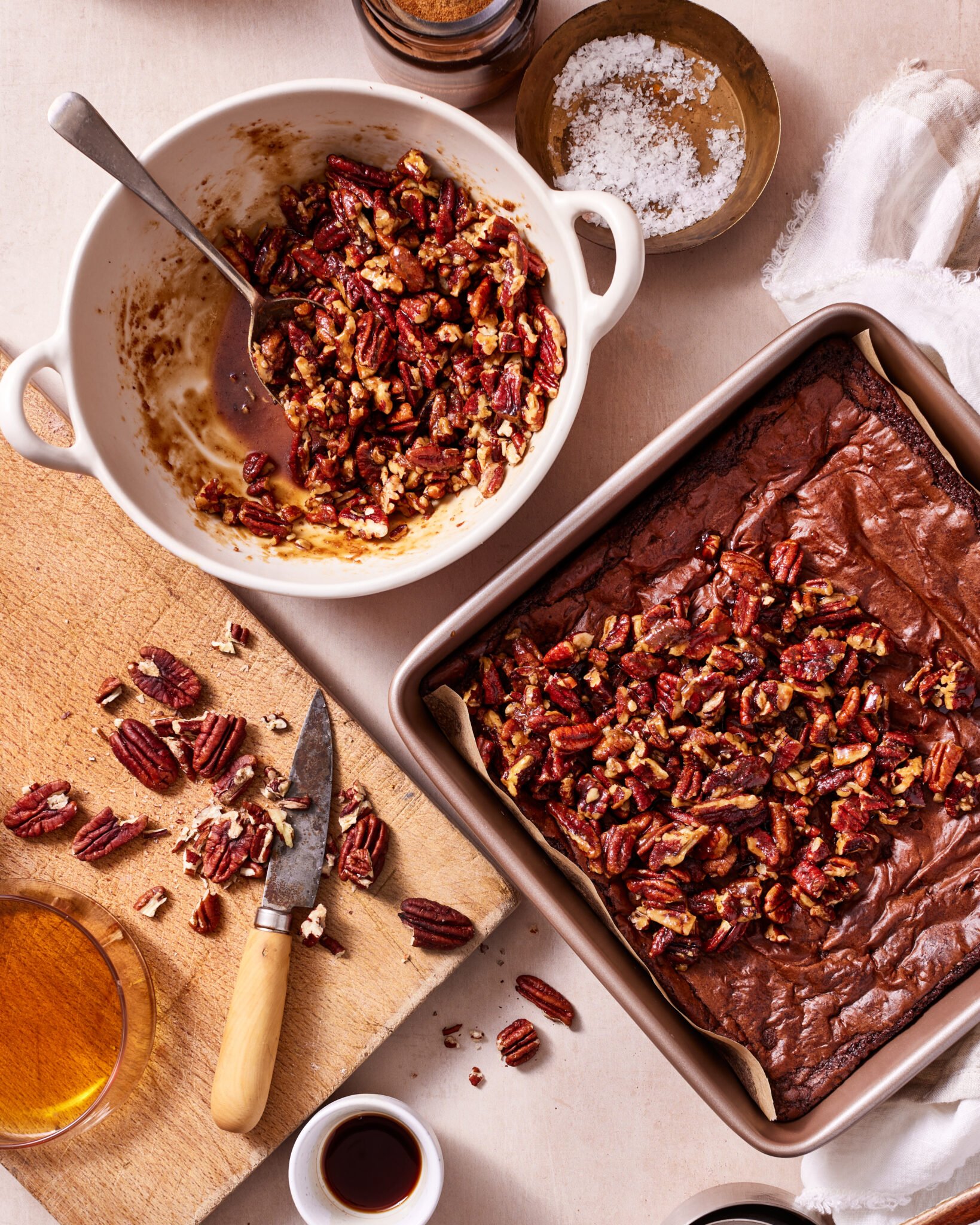 Shortcut Pecan Fudge Brownies Kalejunkie