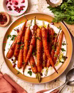 Spiced Roasted Carrots with Lemony Whipped Feta