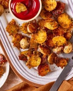 Viral Crispy Garlic Parmesan Crusted Potatoes