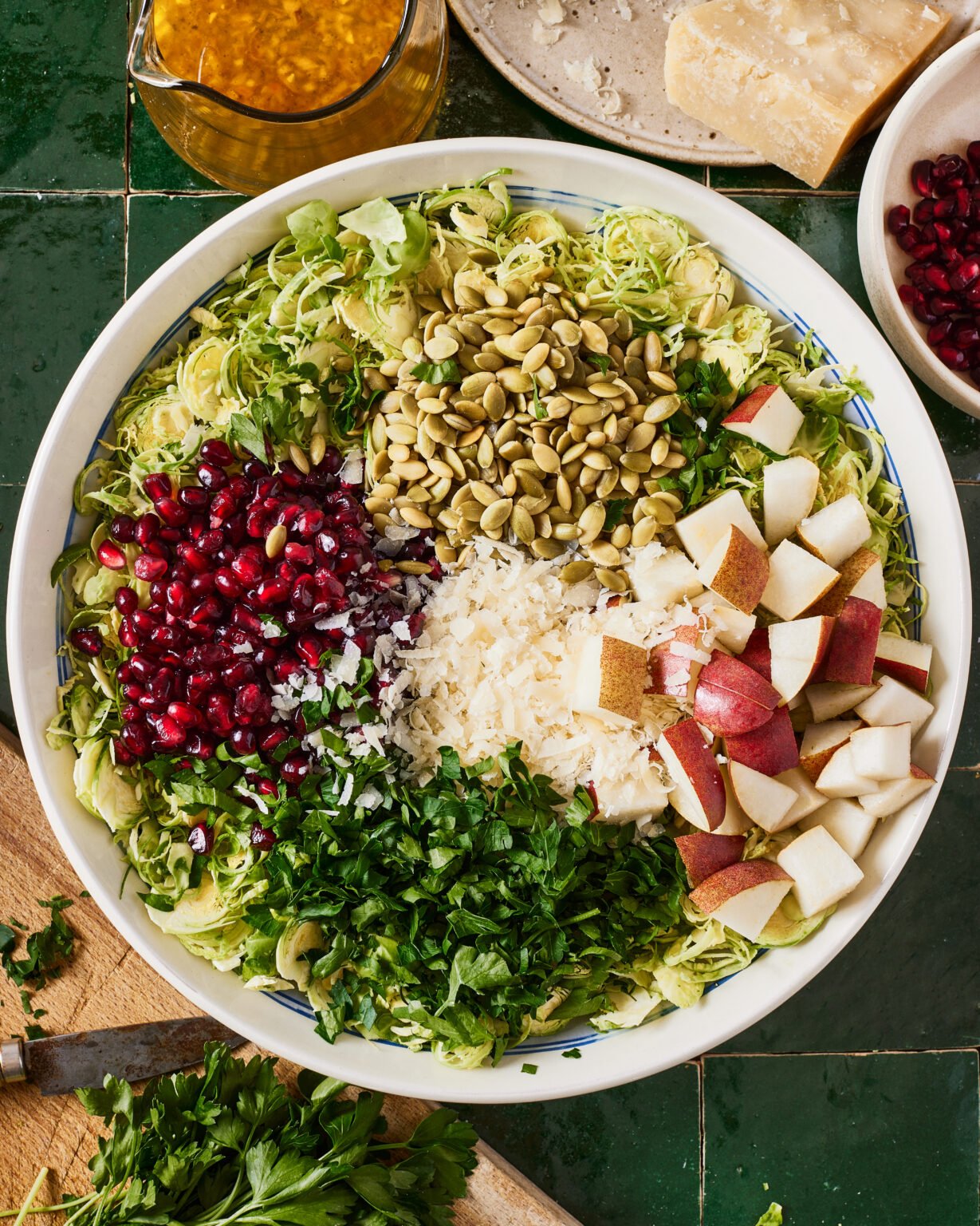 Ultimate Shaved Brussels Sprouts Salad with Lemon Shallot Vinaigrette