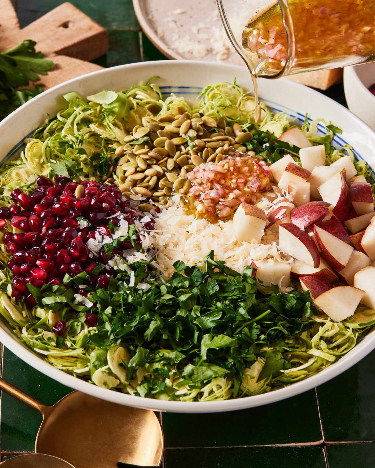 Ultimate Shaved Brussels Sprouts Salad with Lemon Shallot Vinaigrette