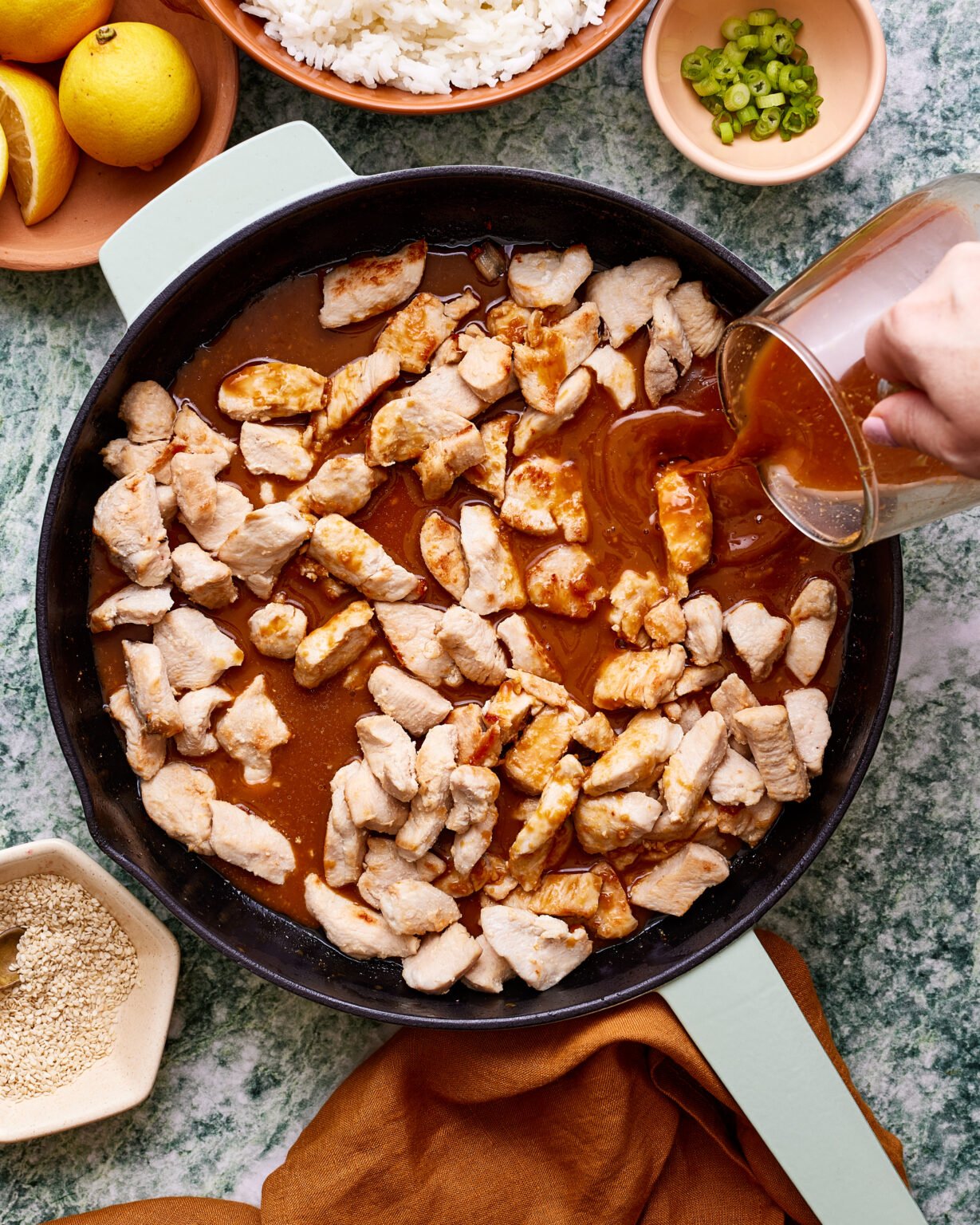 Saucy and Tender Lemon Garlic Teriyaki Chicken Kalejunkie