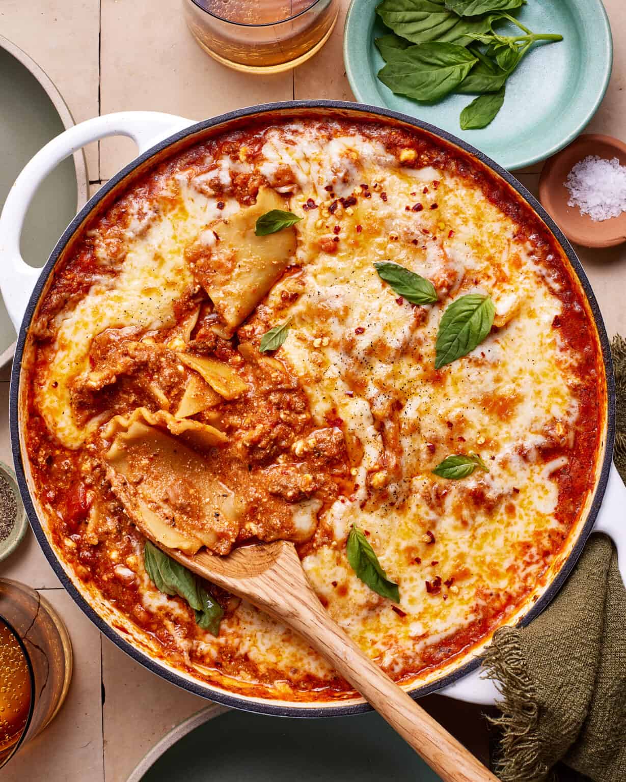 Easy High Protein Skillet Lasagna Kalejunkie