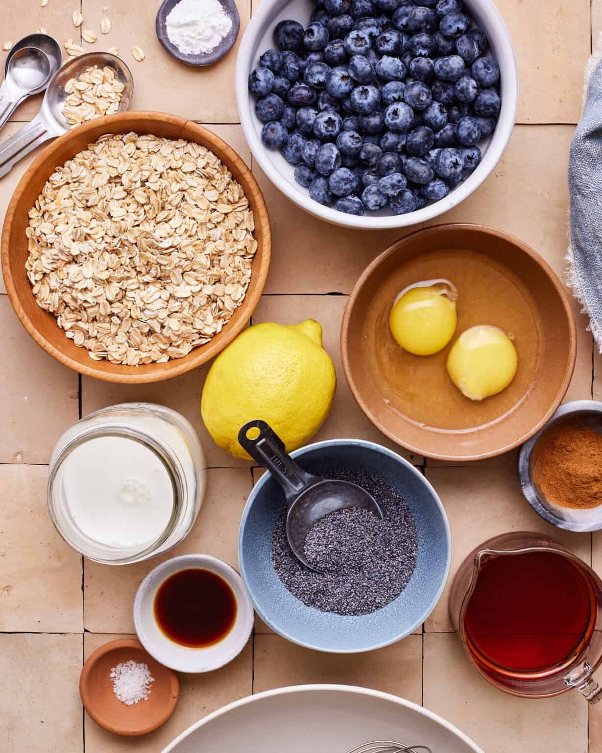 Easy Lemon Blueberry Baked Oatmeal Kalejunkie