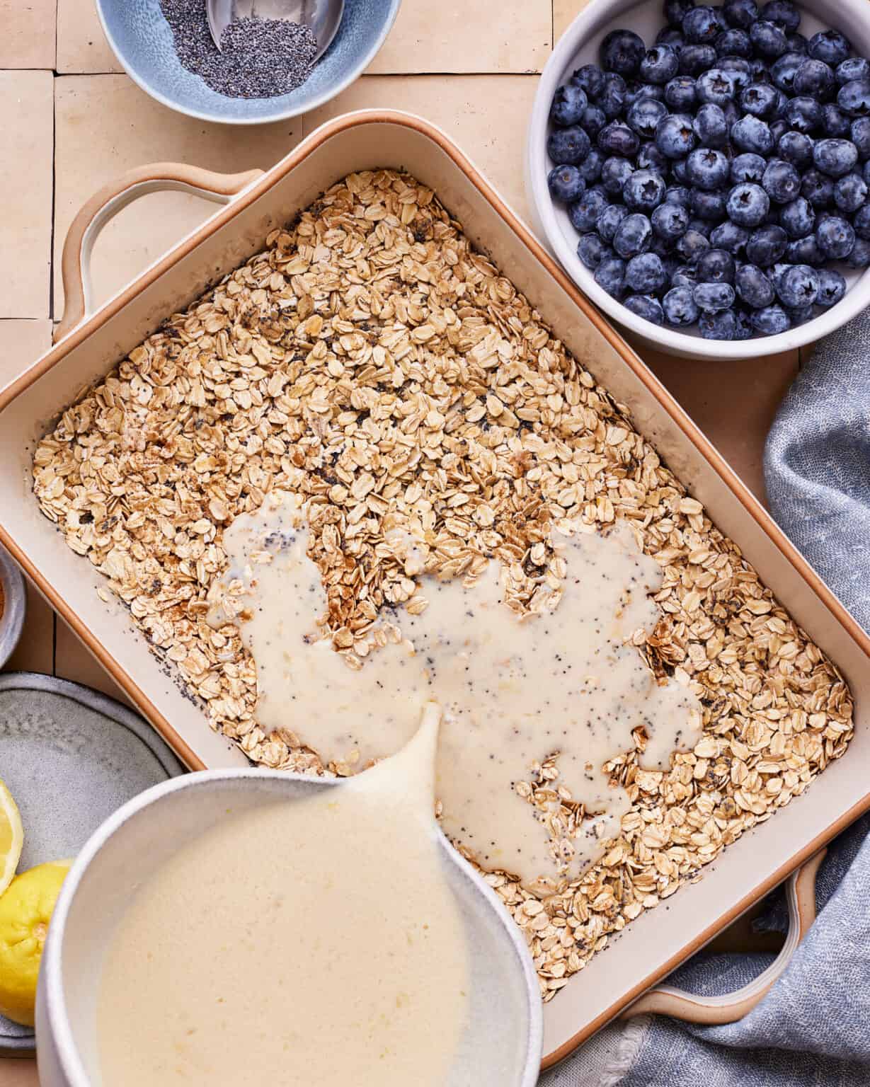 Easy Lemon Blueberry Baked Oatmeal Kalejunkie