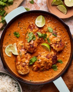 One Pan Saucy Coconut Chicken