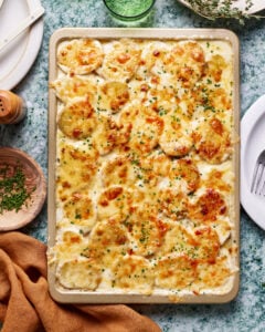 The Ultimate Sheet Pan Potatoes Au Gratin