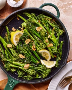Crunchy Garlic Lemon Broccolini