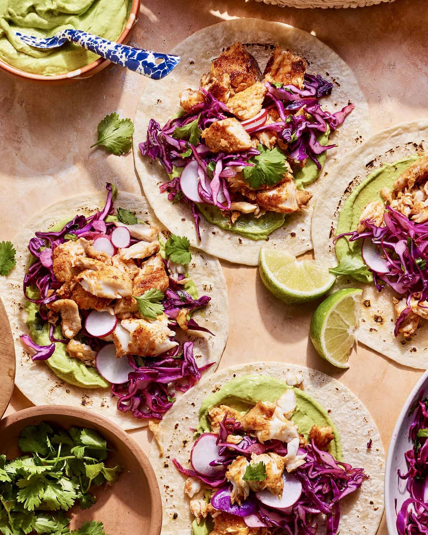 Easy Baja Fish Tacos (Not Fried!) - Kalejunkie
