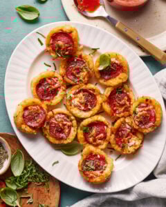 Crunchy Pizza Potato Cups
