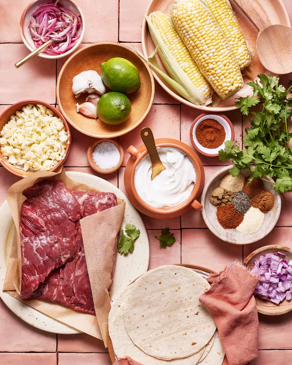 Easy Steak Tacos with Corn Salad Kalejunkie