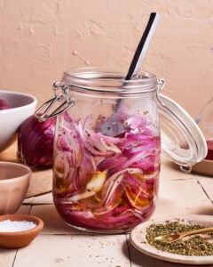 Quick Marinated Red Onions