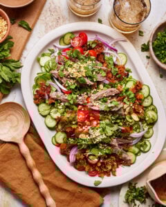 Crispy Rice Steak Salad with Thai-Inspired Dressing