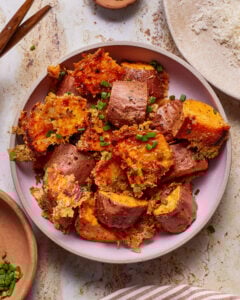 Crispy Parmesan Sweet Potatoes