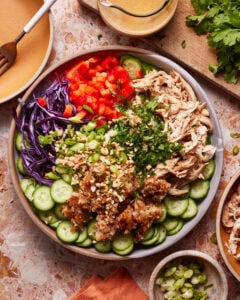 Teriyaki Chicken Crispy Rice Salad