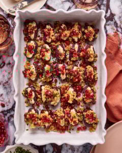 Roasted Boursin Stuffed Dates