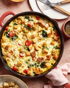 One Pan High-Protein Breakfast Strata