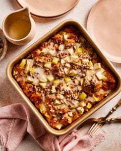 Shortcut Apple Pie Cinnamon Roll Bake