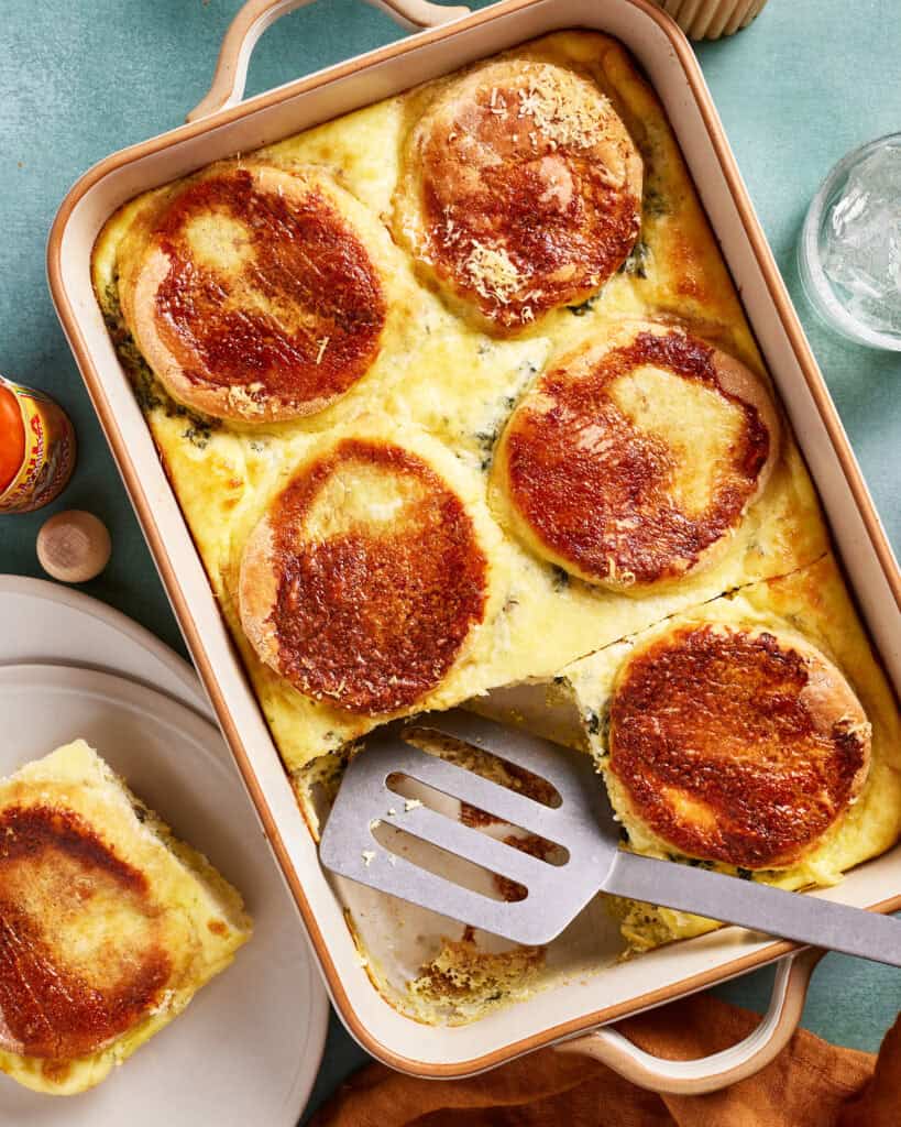 Spinach & Sausage Breakfast Bake - Kalejunkie